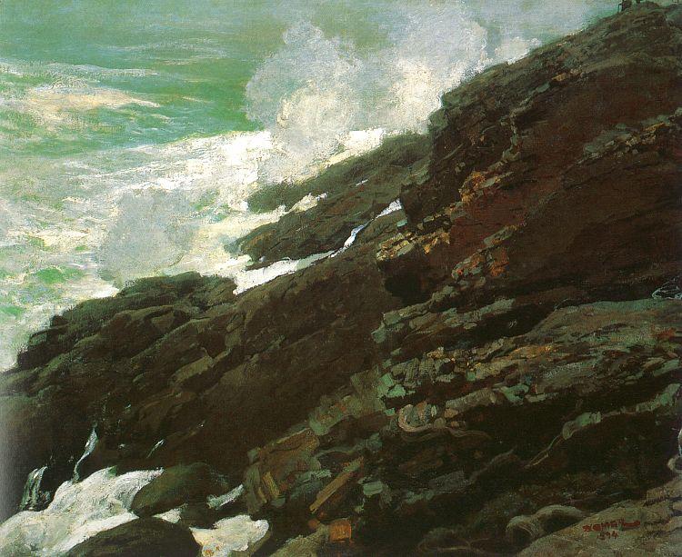 Winslow Homer High Cliff, Coast of Maine France oil painting art